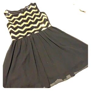 Forever 21- black and gold dress